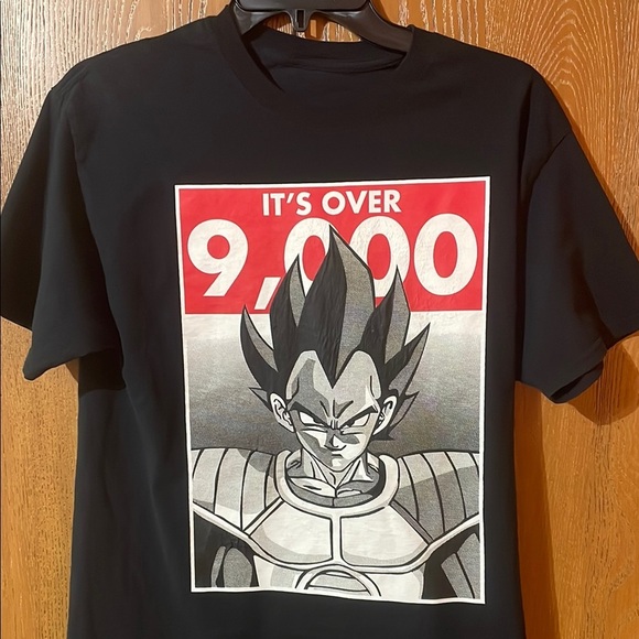 Other - Black Graphic T-Shirt with Anime Print